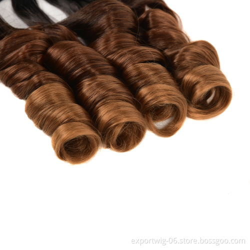 Crochet braids hair extension 22inch French Curl Braiding Hair Pre Stretched Loose Wavy Braiding Hair spiral deep curl